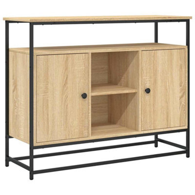 Berkfield Classic Sideboard Sonoma Oak 100X35X80 Cm Engineered Wood - image 1
