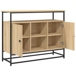 Berkfield Classic Sideboard Sonoma Oak 100X35X80 Cm Engineered Wood - thumbnail 5
