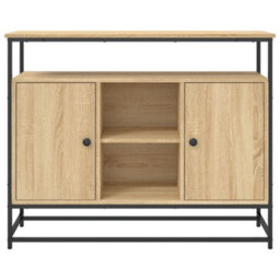 Berkfield Classic Sideboard Sonoma Oak 100X35X80 Cm Engineered Wood - thumbnail 6