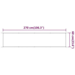 Berkfield Vertical Awning Light Green 60X270 Cm Oxford Fabric - thumbnail 5