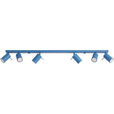 Sollux Lighting Ring Steel Light Blue 6 Lights Modern Ceiling Lamps - image 1