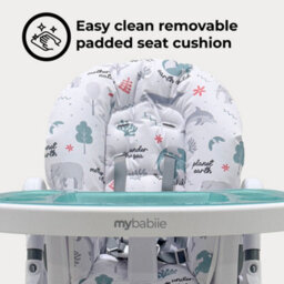 My Babiie Mbhc8 Premium Highchair - Earth Child - thumbnail 3