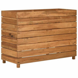 Berkfield Durable Raised Bed 100X40X72 Cm Recycled Teak And Steel - thumbnail 4