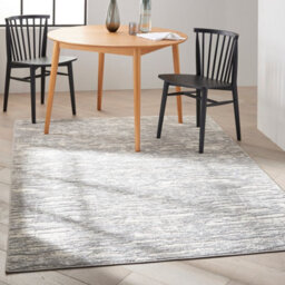 Grey Beige Abstract Modern Jute Backing Rug For Living Room Bedroom And Dining Room-69 X 221Cm (Runner) - thumbnail 2