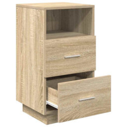 Berkfield Bedside Cabinets 2 Pcs With 2 Drawers Sonoma Oak 36X36X68 Cm - thumbnail 5
