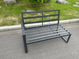 Fimous Aluminum Outdoor Garden Furniture Single Arm 2 Seater Sofa With Seat Cushion Right Side - thumbnail 5