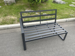 Fimous Aluminum Outdoor Garden Furniture Single Arm 2 Seater Sofa With Seat Cushion Right Side - thumbnail 4