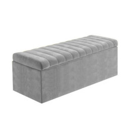 Safar 150Cm Wide Ottoman Storage Box - Grey Naples Ottoman Box With Storage - thumbnail 4