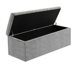 Safar 150Cm Wide Ottoman Storage Box - Grey Naples Ottoman Box With Storage - thumbnail 5