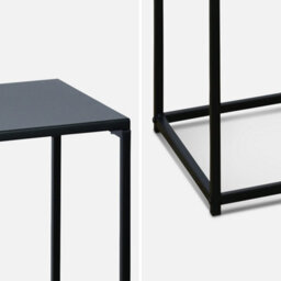 Sweeek - Pair Of Industrial Side Tables Industrielle Black 34X34X74 Cm - thumbnail 6