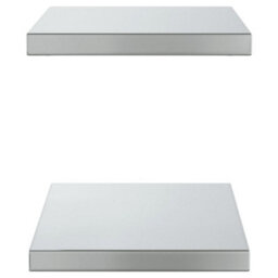 Berkfield Wall Shelves 2 Pcs 50X30X3 Cm Silver Stainless Steel - thumbnail 6