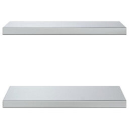 Berkfield Wall Shelves 2 Pcs 50X30X3 Cm Silver Stainless Steel - thumbnail 5