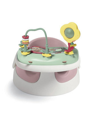 Mamas & Papas Baby Snug Seat And Activity Tray With Adjustable Features, Supportive, Stable Easy Clean Design In Blossom (Pink)