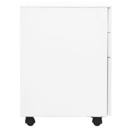 Berkfield Mobile File Cabinet White 39X45X60 Cm Steel - thumbnail 3