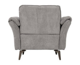 Seconique Amalfi 1 Seater Chair In Grey Fabric And Metal Legs - thumbnail 5