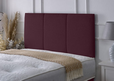 Adore Designs Alton Chenille Headboard - 5Ft Kingsize - Aubergine Chenille