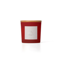 Aroma Naturals Frosted Decadence Glass Candle -Cinnamon, Clove & Orange Scent