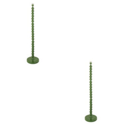 Loops Stylish Gloss Cotswold Green 2 Pack Of 1327mm Tall Floor Lamps With E27 Led Compatibility