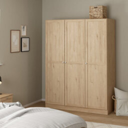 Furniture To Go Brande Wardrobe With 3 Frame Doors In Jackson Hickory Oak - thumbnail 8