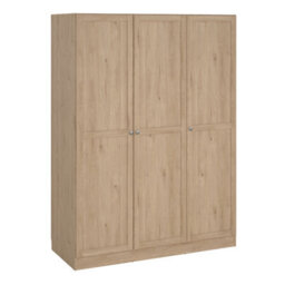 Furniture To Go Brande Wardrobe With 3 Frame Doors In Jackson Hickory Oak - thumbnail 1