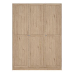 Furniture To Go Brande Wardrobe With 3 Frame Doors In Jackson Hickory Oak - thumbnail 2
