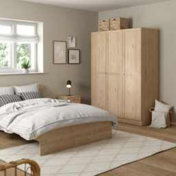 Furniture To Go Brande Wardrobe With 3 Frame Doors In Jackson Hickory Oak - thumbnail 7