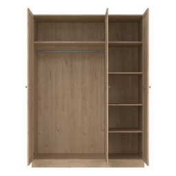 Furniture To Go Brande Wardrobe With 3 Frame Doors In Jackson Hickory Oak - thumbnail 6