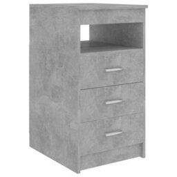 Berkfield Desk Concrete Grey 140X50X76 Cm Engineered Wood - thumbnail 7