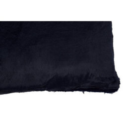 Orsina Navy Blue Faux Fur Rectangular Cushion, Soft Plush Feather Filled Sofa Cushion, Faux Back Luxury Cushion - thumbnail 8