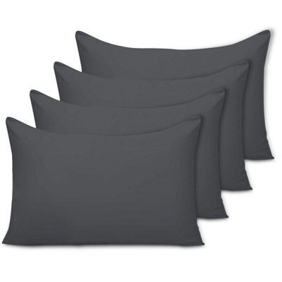 Lazzaro Pillow Cases 4 Pack Double Brushed Premium Microfibre Envelope Closure Pillow Covers Hypoallergenic Pillowcases - image 1