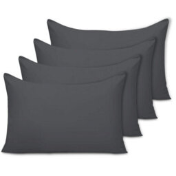 Lazzaro Pillow Cases 4 Pack Double Brushed Premium Microfibre Envelope Closure Pillow Covers Hypoallergenic Pillowcases