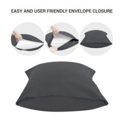 Lazzaro Pillow Cases 4 Pack Double Brushed Premium Microfibre Envelope Closure Pillow Covers Hypoallergenic Pillowcases - thumbnail 2