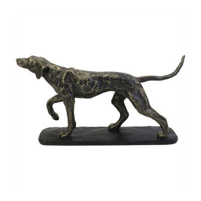 Buttercup Farm Hunter Dog Sculpture - Polyresin/limestone - L10.4 X W50 X H25.2 Cm - Bronze - image 1