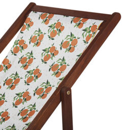 Beliani Set Of 2 Sun Lounger Replacement Fabrics Anzio/avellino 113 X 44 Cm Orange - thumbnail 4