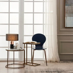 Teamson Home Modern Table Lamp With Black Shade And Touch Control, Black / Rose Gold Finish - 34.3 X 34.3 X 38.7 (Cm) - thumbnail 7