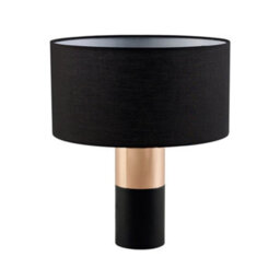 Teamson Home Modern Table Lamp With Black Shade And Touch Control, Black / Rose Gold Finish - 34.3 X 34.3 X 38.7 (Cm) - thumbnail 6