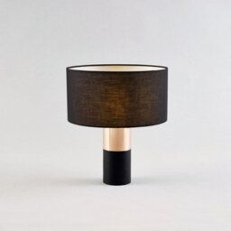 Teamson Home Modern Table Lamp With Black Shade And Touch Control, Black / Rose Gold Finish - 34.3 X 34.3 X 38.7 (Cm) - thumbnail 8