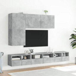 Berkfield Tv Wall Cabinet Concrete Grey 60X30X30 Cm Engineered Wood - thumbnail 4