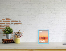 8X6 Light Blue Picture Frame (15.2 X 20.3Cm) Poster, Photo, Artwork, Gallery Wall Or Print - thumbnail 2