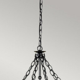 Luminosa Lighting Elstead Warwick 8 Light Chandelier Graphite Black Finish, E14 - thumbnail 2