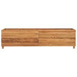 Berkfield Durable Raised Bed 150X40X38 Cm Recycled Teak And Steel - thumbnail 3