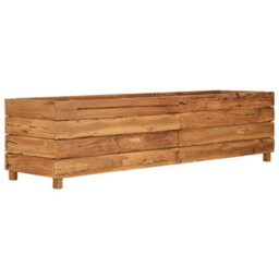 Berkfield Durable Raised Bed 150X40X38 Cm Recycled Teak And Steel - thumbnail 9