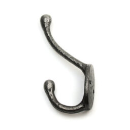 Oakcrafts - Antique Cast Iron Riven School House Hat And Coat Hook - Pack Of 5 - thumbnail 4