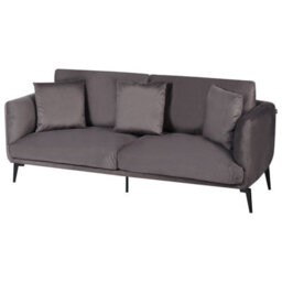 Beliani Sofa 3 Seater Bodum Velvet Taupe - thumbnail 4
