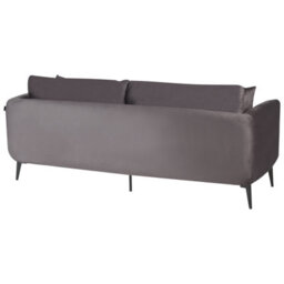 Beliani Sofa 3 Seater Bodum Velvet Taupe - thumbnail 5