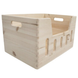 Woodeedoo Wooden Storage Box Stackable Crate For Kitchen Bedroom Wardrobe Storage Organisation 39 X 30 X 23 Cm - thumbnail 4