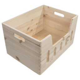 Woodeedoo Wooden Storage Box Stackable Crate For Kitchen Bedroom Wardrobe Storage Organisation 39 X 30 X 23 Cm - thumbnail 5