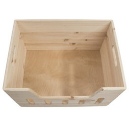 Woodeedoo Wooden Storage Box Stackable Crate For Kitchen Bedroom Wardrobe Storage Organisation 39 X 30 X 23 Cm - thumbnail 3