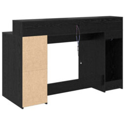 Walplus Desk With Drawer Black Oak 140 X 55 X 91 Cm Engineered Wood - thumbnail 9