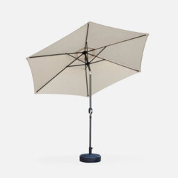 Sweeek - 3M Round Centre Pole Parasol Touquet Sand - thumbnail 2